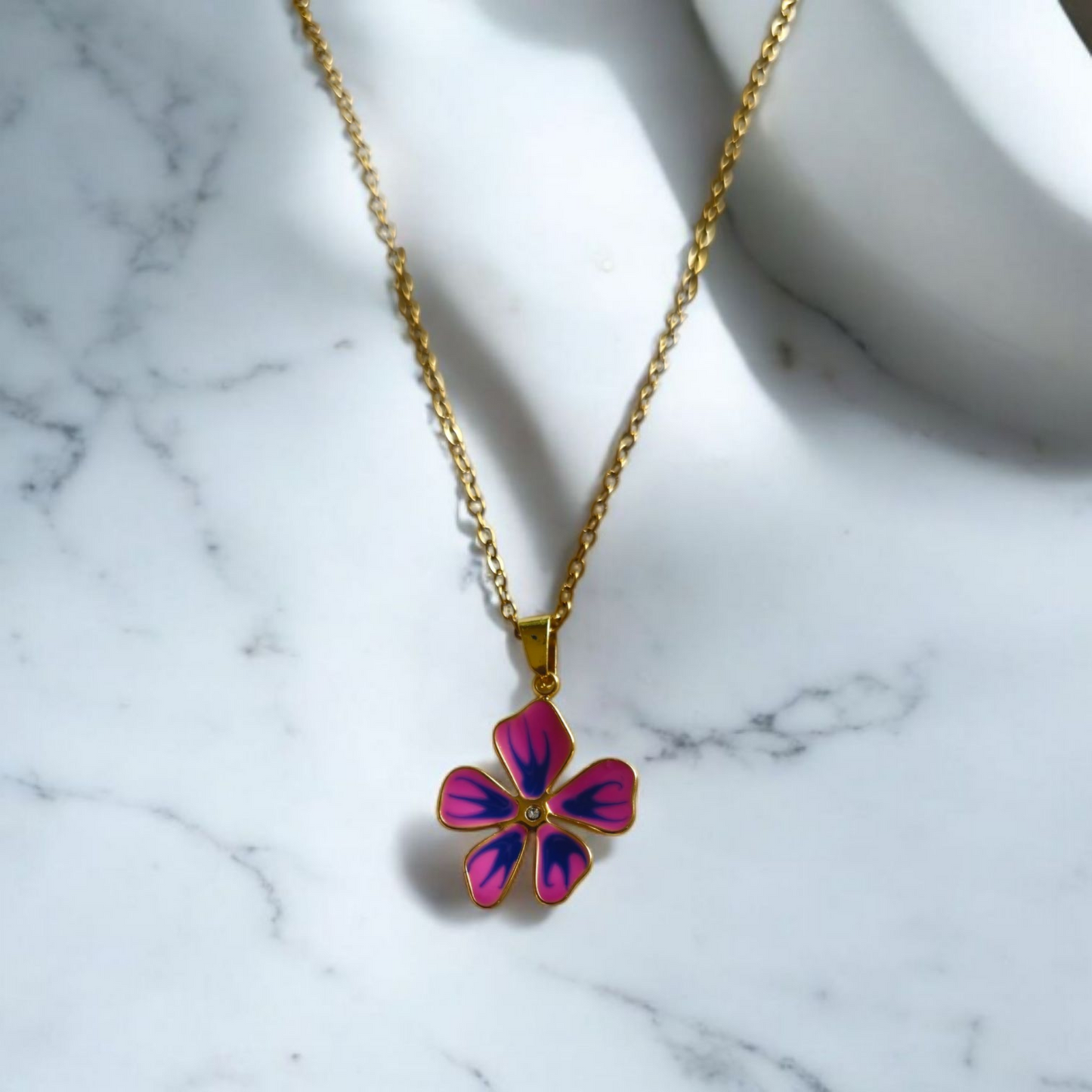 Gardenia Pink Necklace