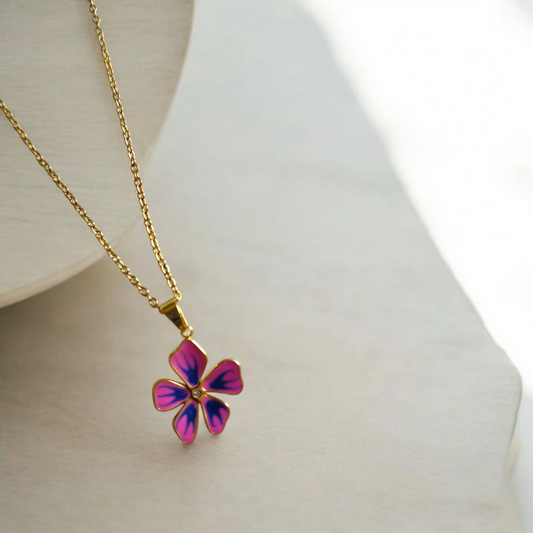 Gardenia Pink Necklace