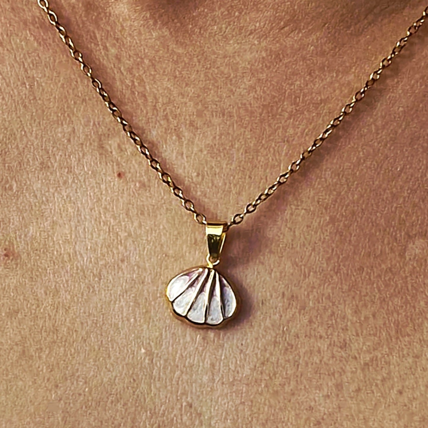 Pink Seashell Necklace