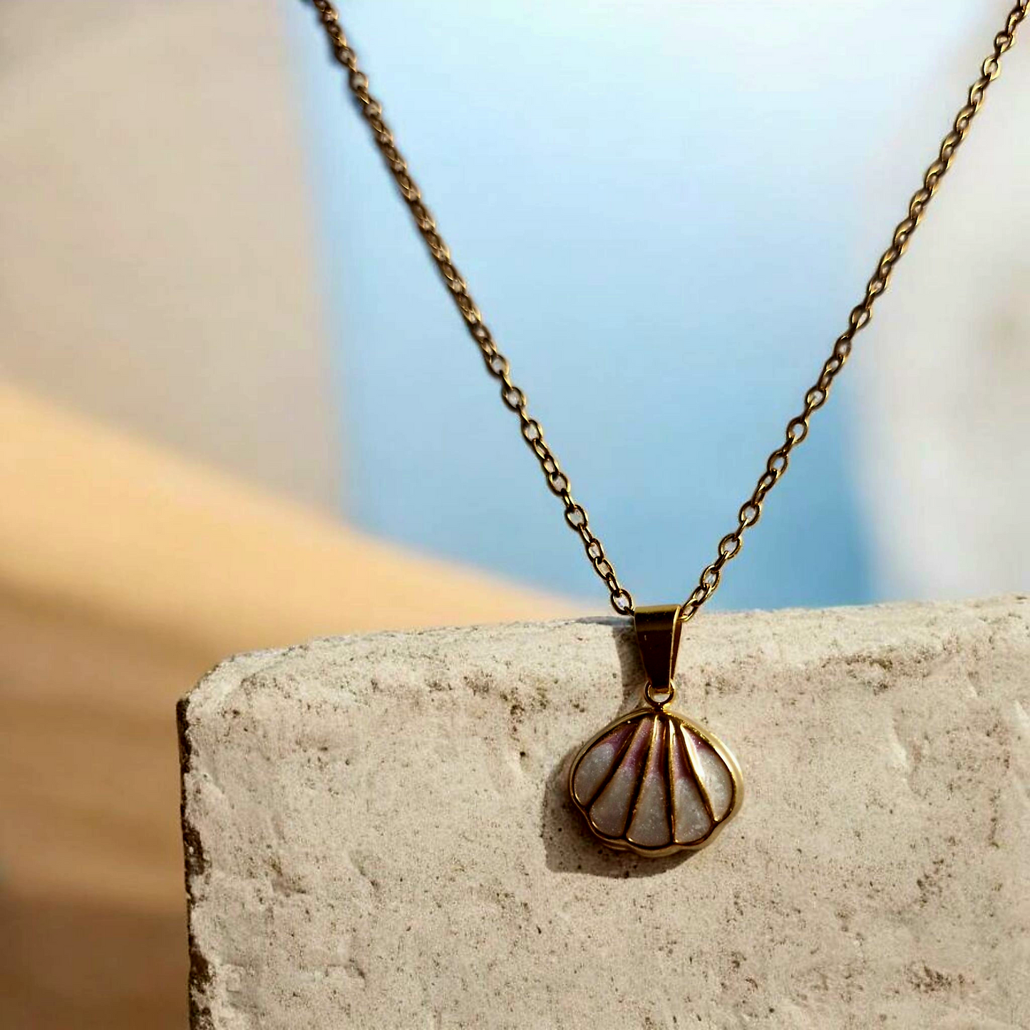 Pink Seashell Necklace