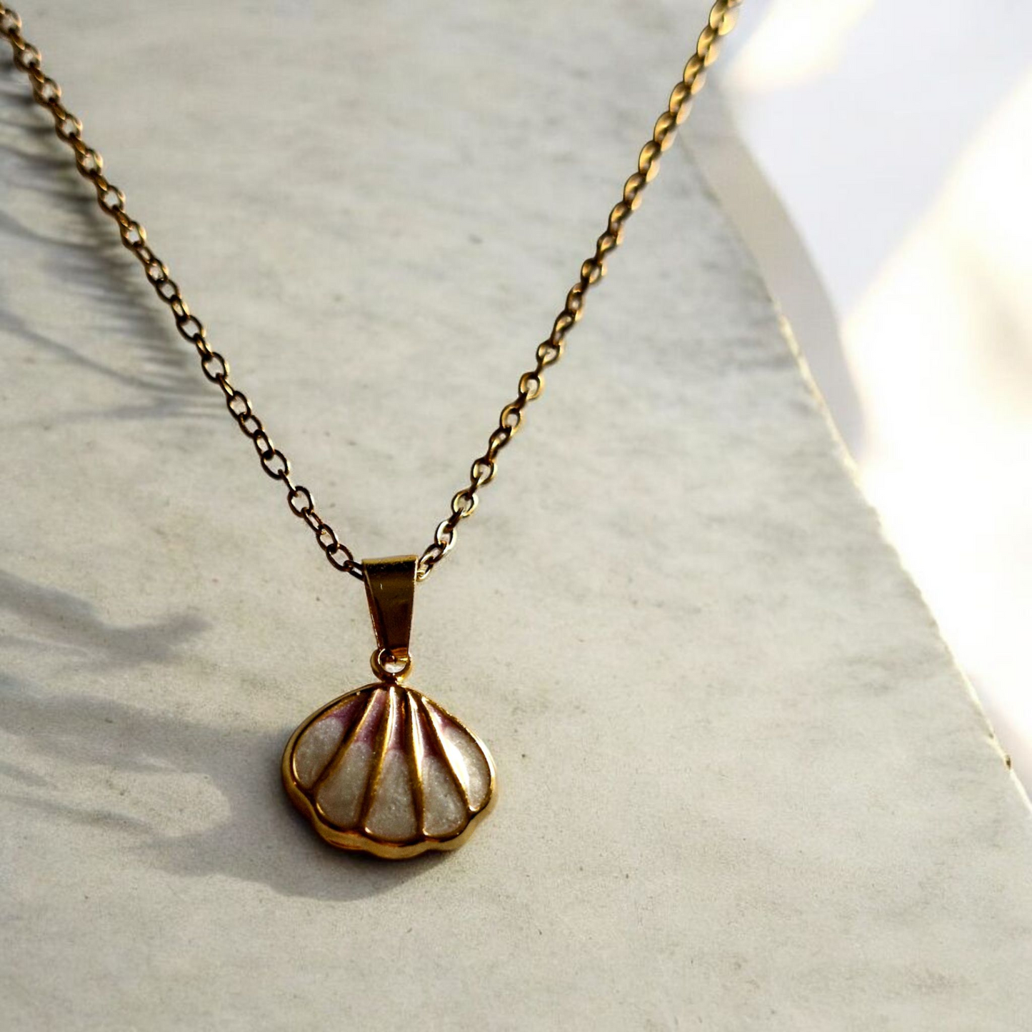 Pink Seashell Necklace